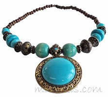 Indian ethnic necklace - click here for large view